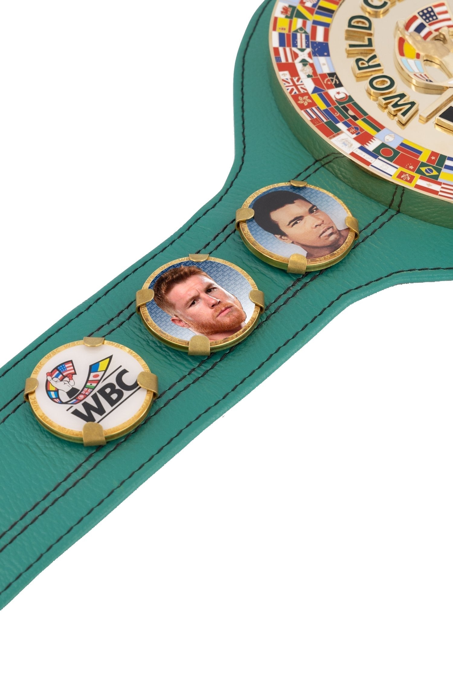 WBC Store Replica Belts WBC - Championship Belt "Historic Fights" Saúl “Canelo” Álvarez vs. Floyd Mayweather Jr.