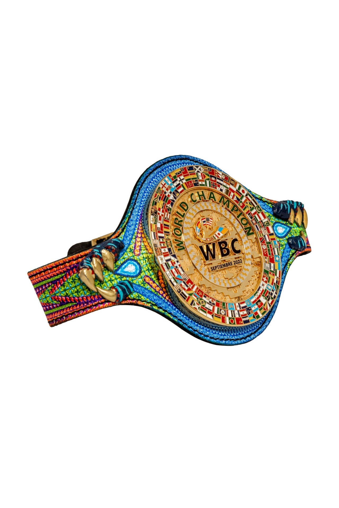 WBC Store Mini Belts WBC Mini Zapotec Jaguar Warrior Belt
