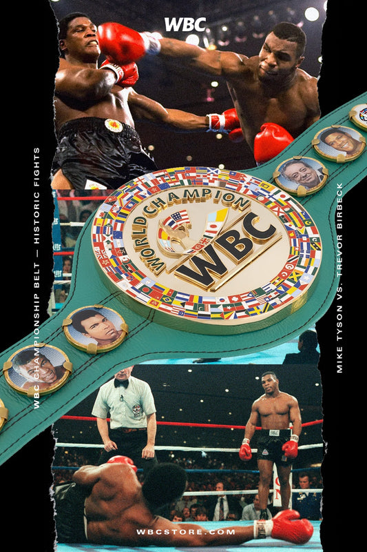 WBC Store Replica Belts WBC - Championship Belt  "Historic Fights" Mike Tyson vs. Trevor Berbick