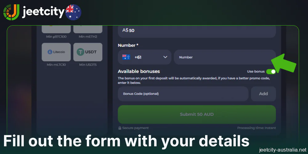 Fill out the form with your details on Jeetcity