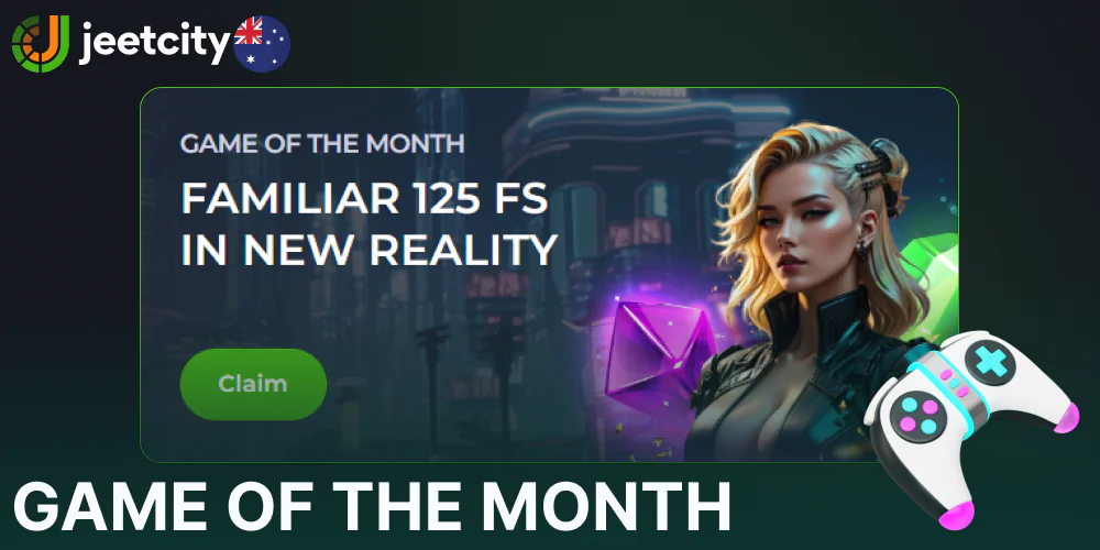 Game of the Month bonus available on Jeetcity for Australian players