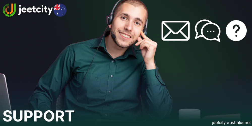Jeetcity customer support services for players from Australia