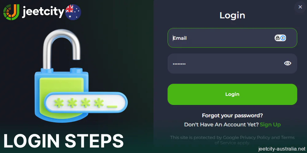 Guide on logging in to Jeetcity casino for players from Australia