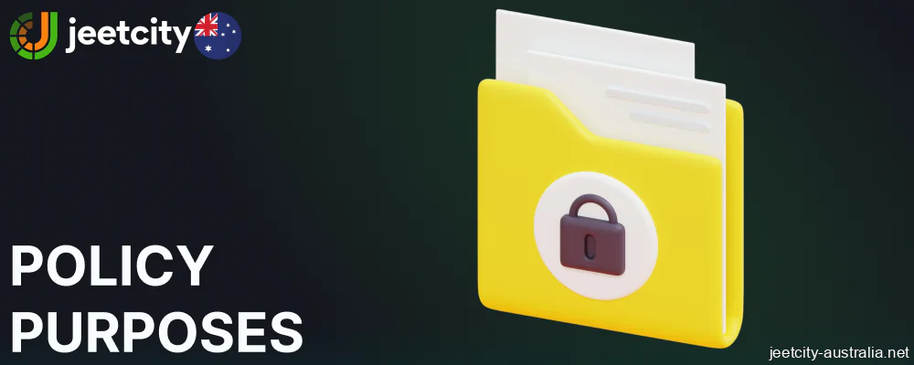 Jeetcity privacy policy purposes for Australian players