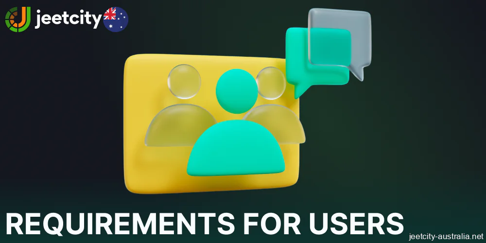 Jeetcity casino requidrements for players from Australia