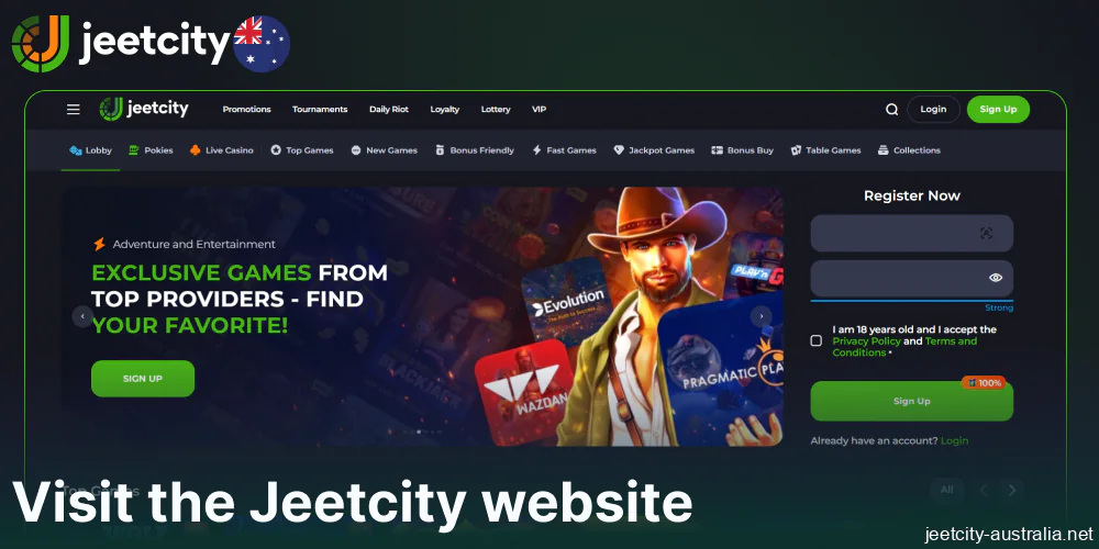 Visit the Jeetcity website